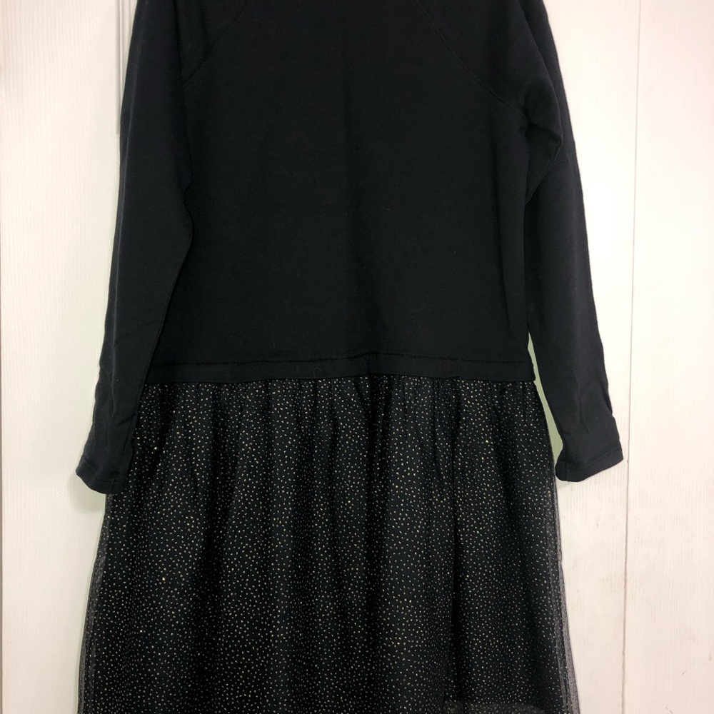 Carters kids NWOT black with glittery tulle skirt dress girls size 10/12 large - Picture 7 of 8